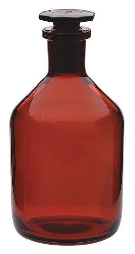 Reagent Bottle Narrow Mouth Amber Borosilicate