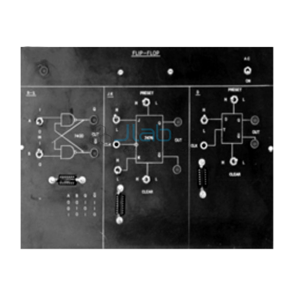 Digital Trainer to study and verify truth tables of Flip Flops