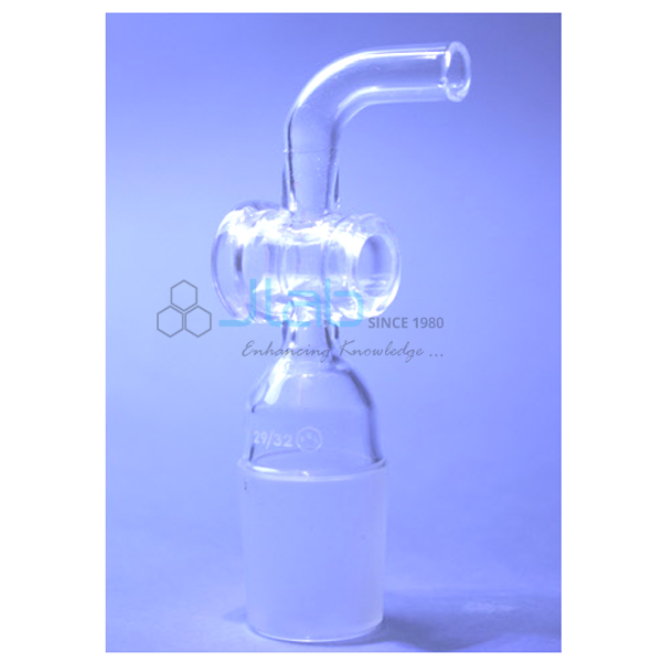 Adapters - Stopcock, Cone and Rubber Tubing, Bent Connection