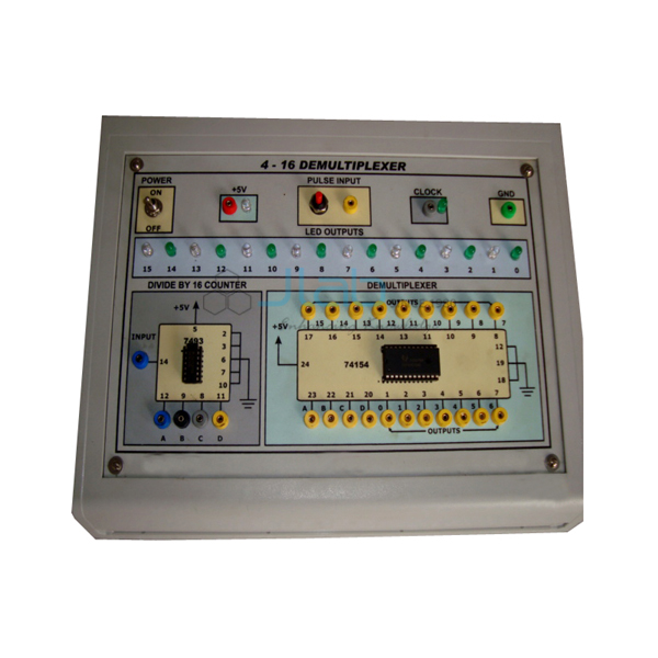 Study of 4-16 One input and Sixteen output Demultiplexer using IC 74154