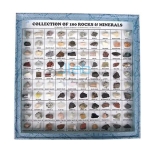 Collection of 100 Rocks and Minerals